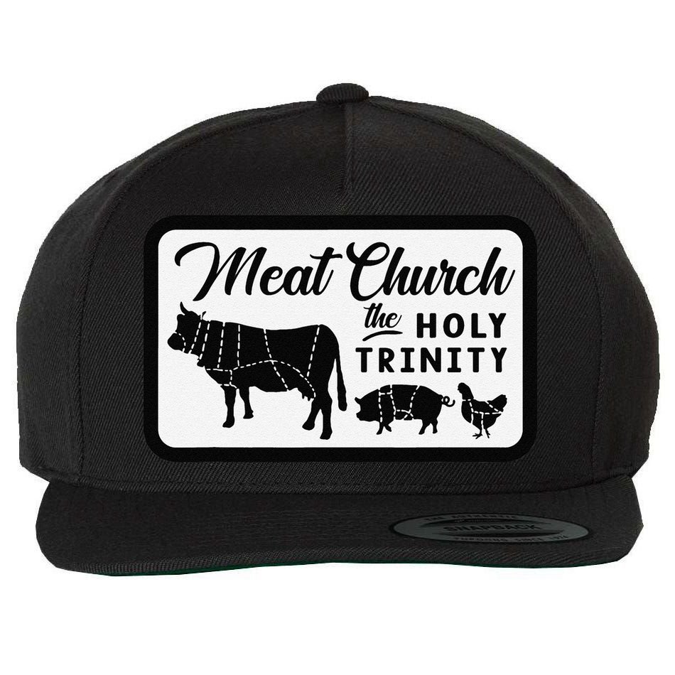 Meat Church The Holy Trinity Barbecue Grilling Wool Snapback Cap