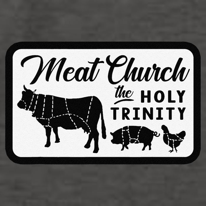 Meat Church The Holy Trinity Barbecue Grilling Vector Backpack