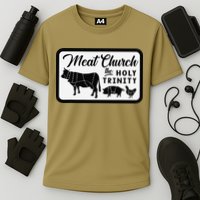 Meat Church The Holy Trinity Barbecue Grilling Cooling Performance Crew T-Shirt