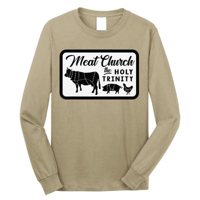 Meat Church The Holy Trinity Barbecue Grilling Long Sleeve Shirt