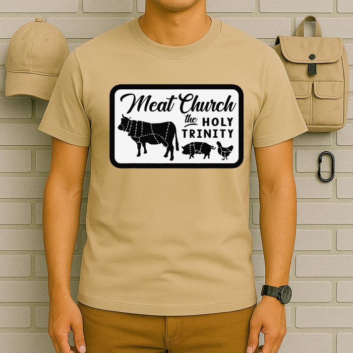 Meat Church The Holy Trinity Barbecue Grilling T-Shirt