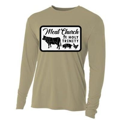 Meat Church The Holy Trinity Barbecue Grilling Cooling Performance Long Sleeve Crew