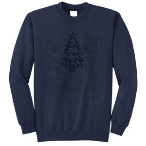 Merry Christmas Tree Penguin Xmas Diy Coloring Sweatshirt