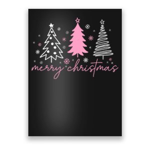 Merry Christmas Trees Winter Snow Snowflakes Girly Tank Top Poster