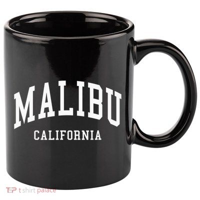 Malibu California Throwback Design Classic 11oz C Handle Ceramic Mug