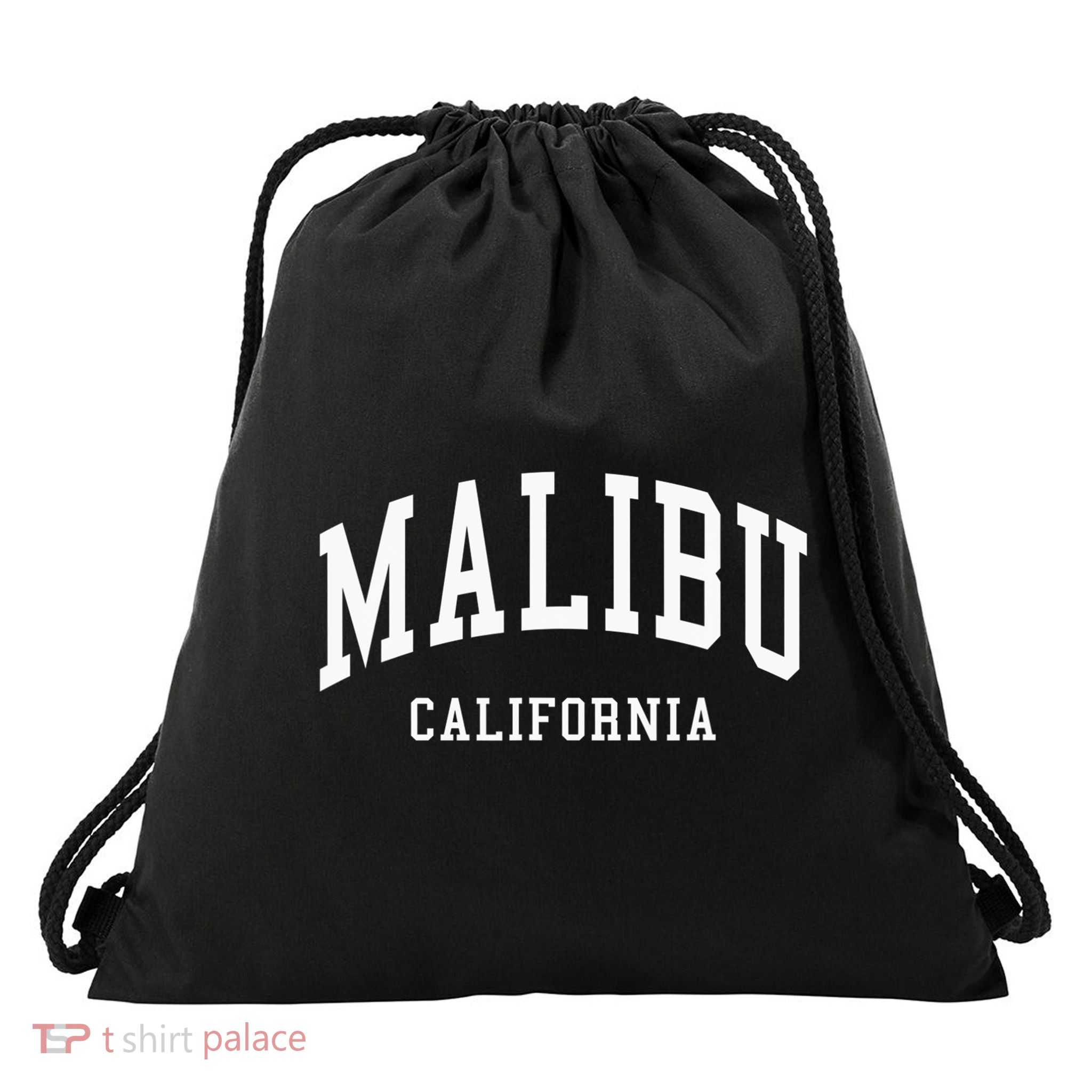 Malibu California Throwback Design Classic Drawstring Bag