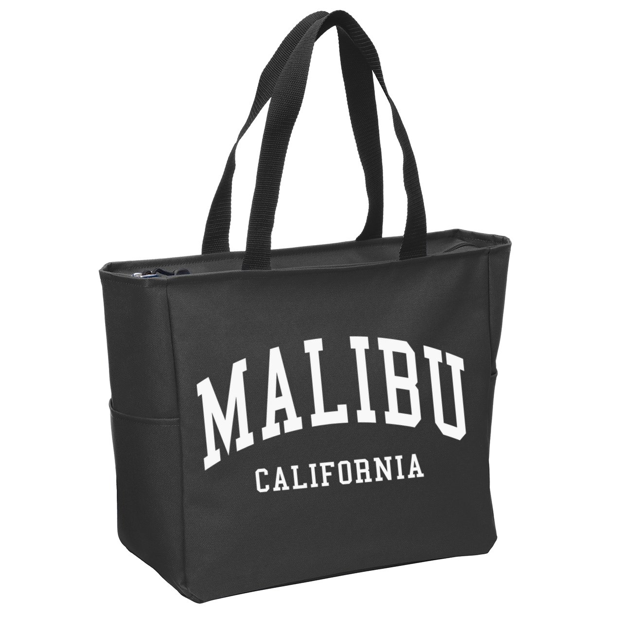 Malibu California Throwback Design Classic Zip Tote Bag