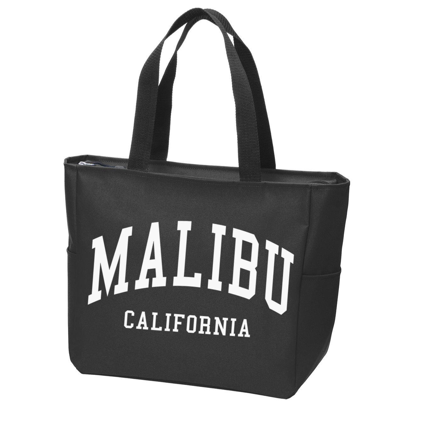 Malibu California Throwback Design Classic Zip Tote Bag