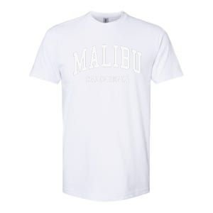 Malibu California Throwback Design Classic Softstyle CVC T-Shirt