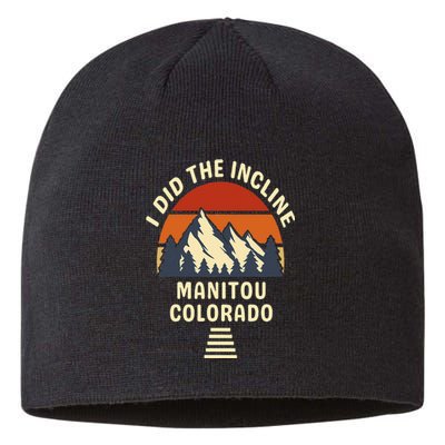 Manitou Colorado The Incline Hike I Did It Retro Sunset Sustainable Beanie