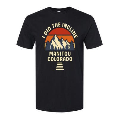 Manitou Colorado The Incline Hike I Did It Retro Sunset Softstyle CVC T-Shirt