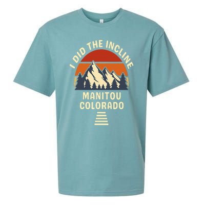 Manitou Colorado The Incline Hike I Did It Retro Sunset Sueded Cloud Jersey T-Shirt