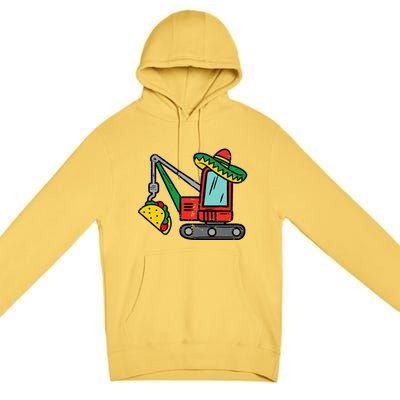 Mexican Crane Tacos Cinco De Mayo Fiesta Premium Pullover Hoodie