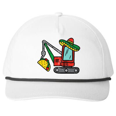 Mexican Crane Tacos Cinco De Mayo Fiesta Snapback Five-Panel Rope Hat