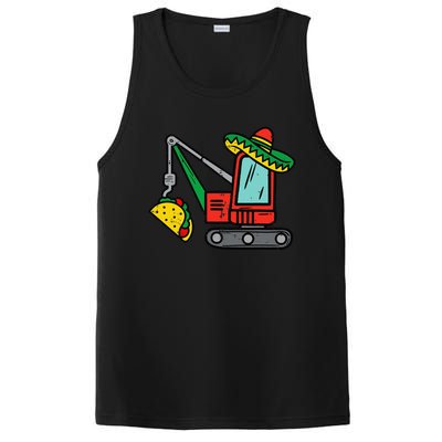 Mexican Crane Tacos Cinco De Mayo Fiesta PosiCharge Competitor Tank