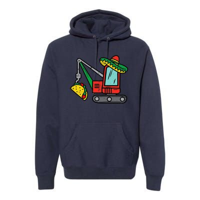 Mexican Crane Tacos Cinco De Mayo Fiesta Premium Hoodie