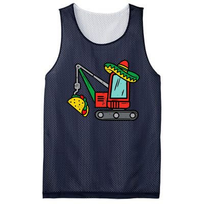 Mexican Crane Tacos Cinco De Mayo Fiesta Mesh Reversible Basketball Jersey Tank