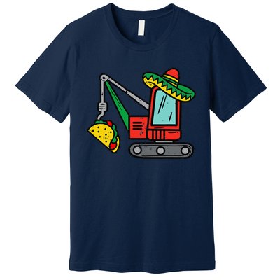 Mexican Crane Tacos Cinco De Mayo Fiesta Premium T-Shirt