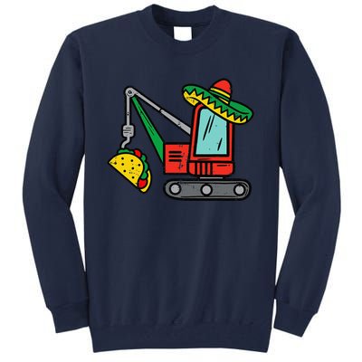 Mexican Crane Tacos Cinco De Mayo Fiesta Tall Sweatshirt