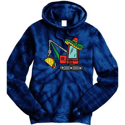 Mexican Crane Tacos Cinco De Mayo Fiesta Tie Dye Hoodie