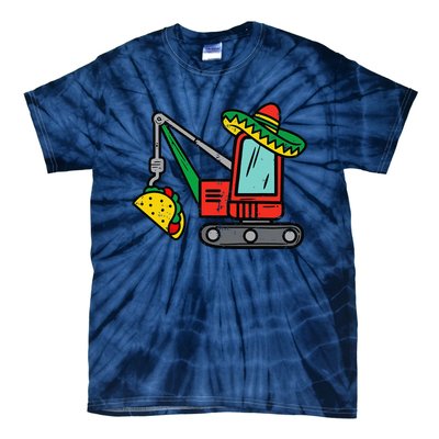 Mexican Crane Tacos Cinco De Mayo Fiesta Tie-Dye T-Shirt