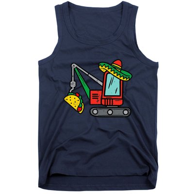 Mexican Crane Tacos Cinco De Mayo Fiesta Tank Top