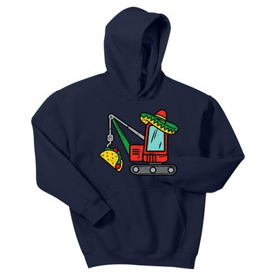 Mexican Crane Tacos Cinco De Mayo Fiesta Kids Hoodie