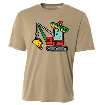 Mexican Crane Tacos Cinco De Mayo Fiesta Cooling Performance Crew T-Shirt