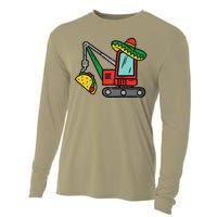 Mexican Crane Tacos Cinco De Mayo Fiesta Cooling Performance Long Sleeve Crew