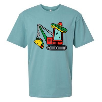 Mexican Crane Tacos Cinco De Mayo Fiesta Sueded Cloud Jersey T-Shirt