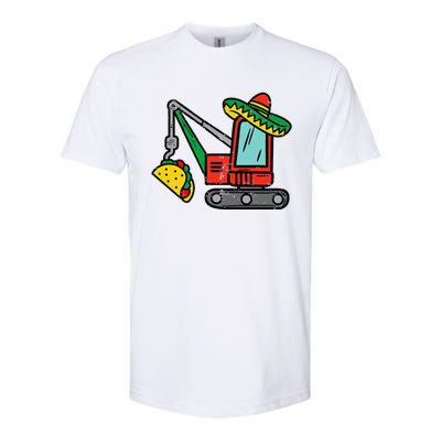 Mexican Crane Tacos Cinco De Mayo Fiesta Softstyle CVC T-Shirt