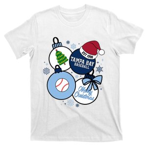 Merry Christmas Tampa Bay Baseball Est 1998 T-Shirt