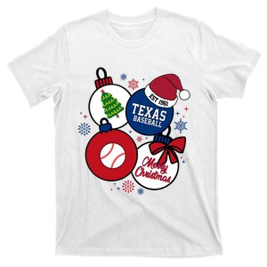 Merry Christmas Texas Baseball Est 1961 T-Shirt