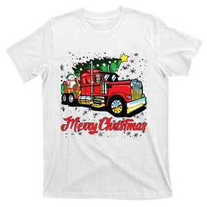 Merry Christmas Truck Driver Xmas Party Trucker T-Shirt