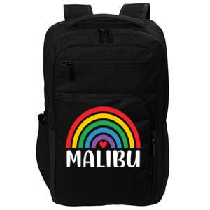 Malibu California Travel I Love Malibu Usa Gift Impact Tech Backpack