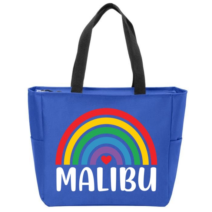 Malibu California Travel I Love Malibu Usa Gift Zip Tote Bag