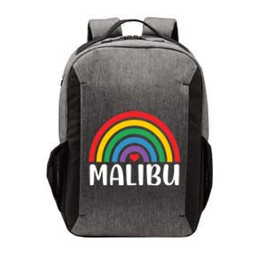 Malibu California Travel I Love Malibu Usa Gift Vector Backpack