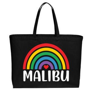 Malibu California Travel I Love Malibu Usa Gift Cotton Canvas Jumbo Tote