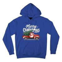 Merry Christmas Tree On Red Car Vintage Wagon Xmas Holiday Great Gift Hoodie