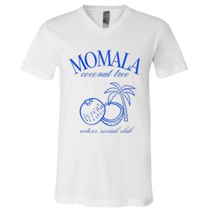 Momala Coconut Tree Voters Social Club V-Neck T-Shirt