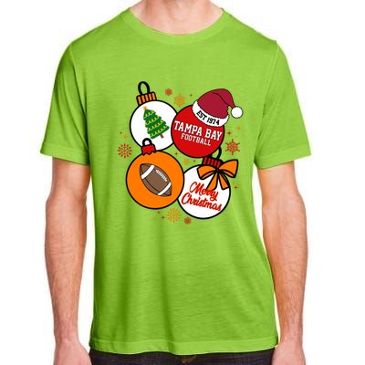 Merry Christmas Tampa Bay Football Est 1974 Adult ChromaSoft Performance T-Shirt