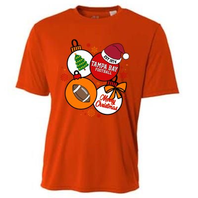 Merry Christmas Tampa Bay Football Est 1974 Cooling Performance Crew T-Shirt