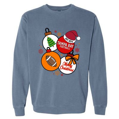 Merry Christmas Tampa Bay Football Est 1974 Garment-Dyed Sweatshirt