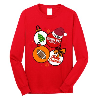 Merry Christmas Tampa Bay Football Est 1974 Long Sleeve Shirt