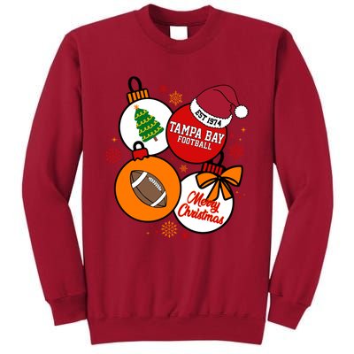 Merry Christmas Tampa Bay Football Est 1974 Tall Sweatshirt