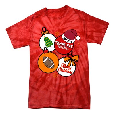 Merry Christmas Tampa Bay Football Est 1974 Tie-Dye T-Shirt