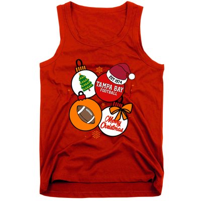 Merry Christmas Tampa Bay Football Est 1974 Tank Top