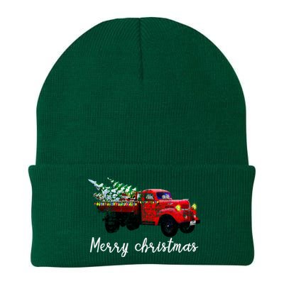 Merry Christmas Truck Knit Cap Winter Beanie