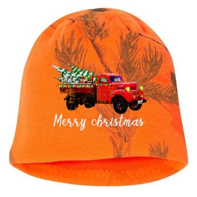 Merry Christmas Truck Kati - Camo Knit Beanie