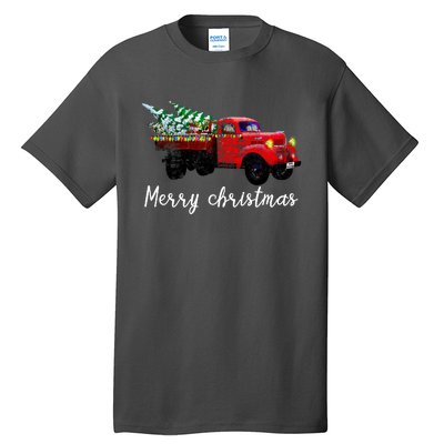 Merry Christmas Truck Tall T-Shirt